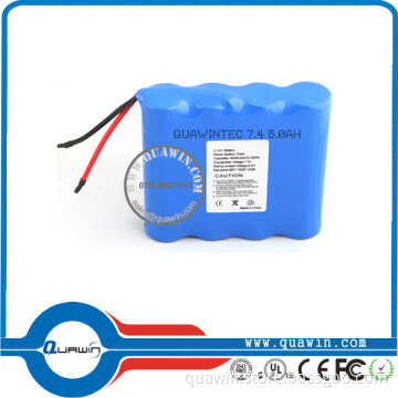 7.4V 6000mAh 18650 Li-ion Battery Packs